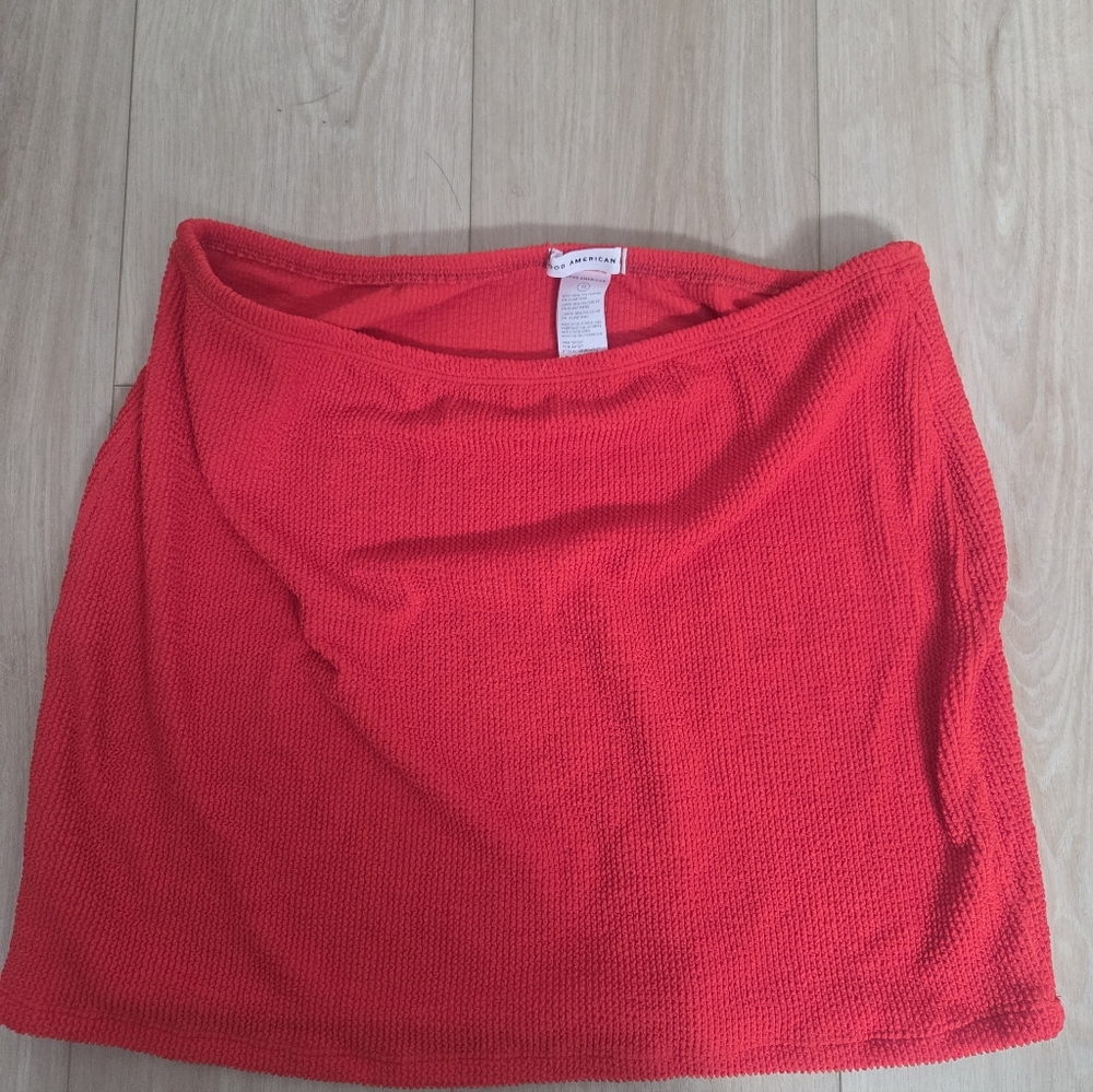 Good American Always Fits Mini Skirt / Swim Cover-Up - Size 5/6 (Plus/2XL-3XL)